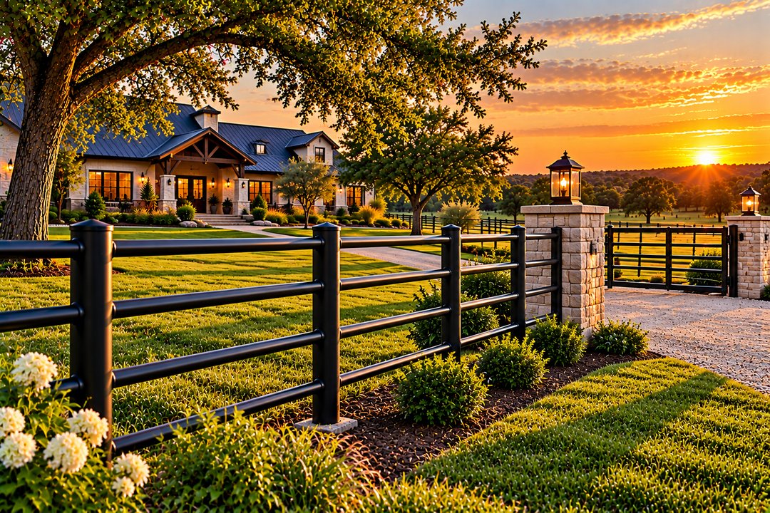 Black Pipe Homestead Front Fence