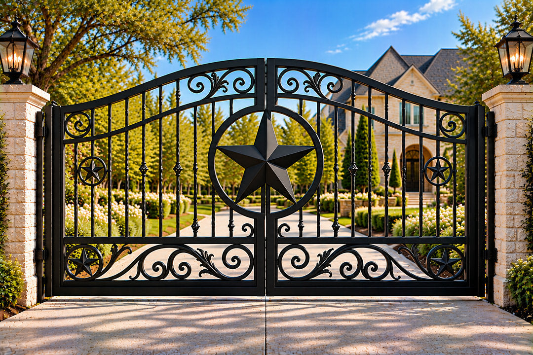 Lone Star Medallion Ranch Gate