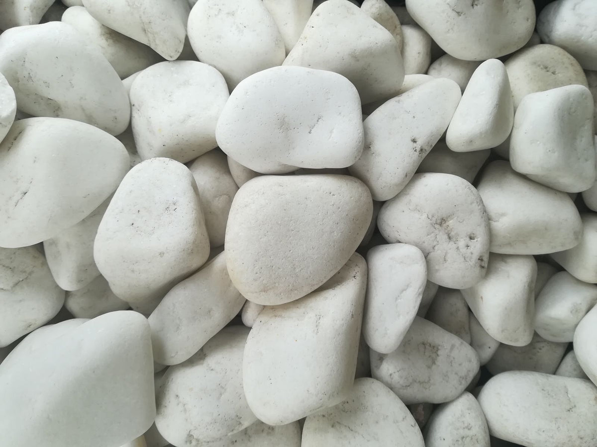 White Marble Beach Pebbles