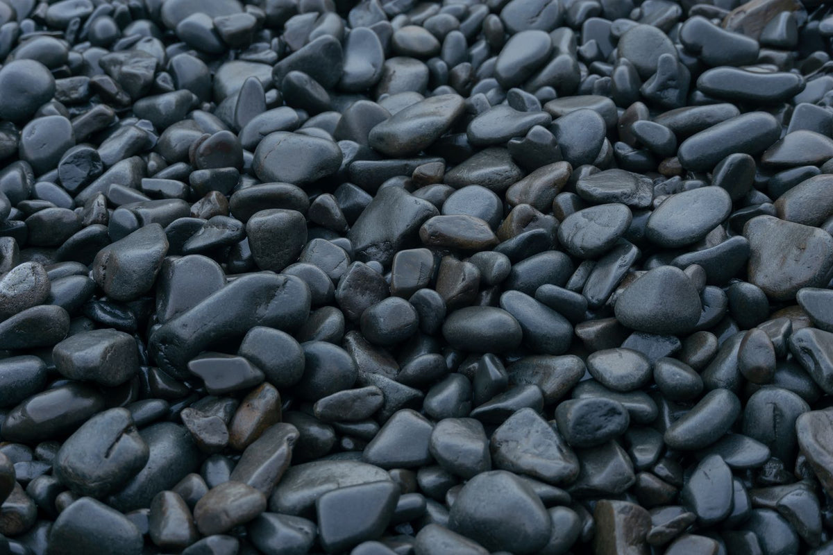 Black Mexican Beach Pebbles
