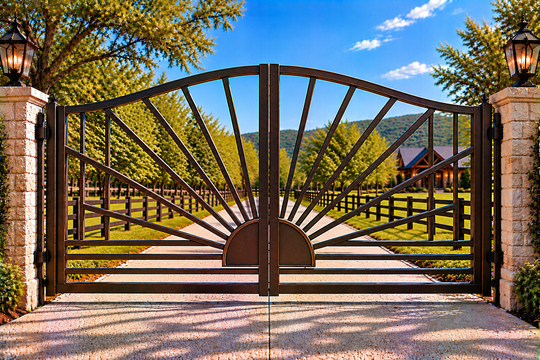 Sunburst Arc Ranch Gate