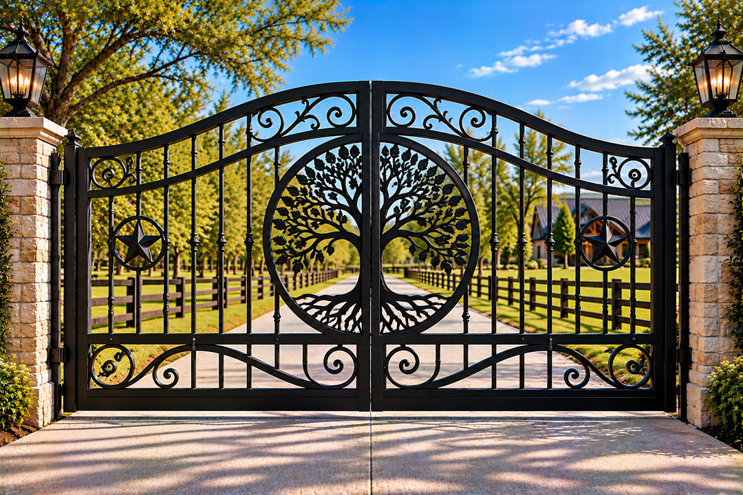 Tree of Life Medallion Ranch Gate