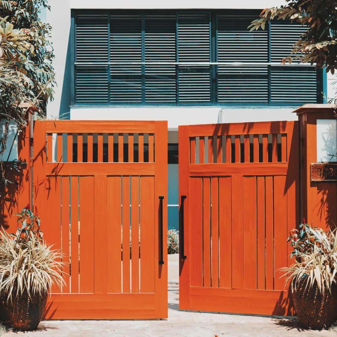 Wood Double Drive Gate